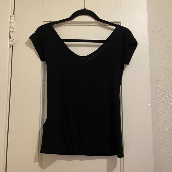 NWT New Whistles Black Gather Front Bardot Rib Top Size UK10/US6 - Picture 7 of 12
